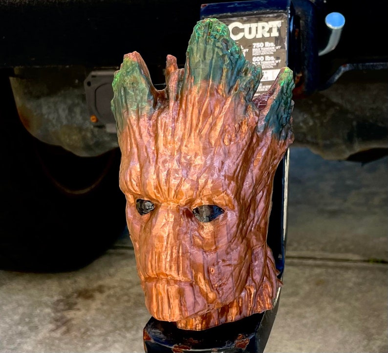 Groot Inspired Trailer Hitch Ball Cover Tow Ball Cap Sleeve 2 Flexible image 3