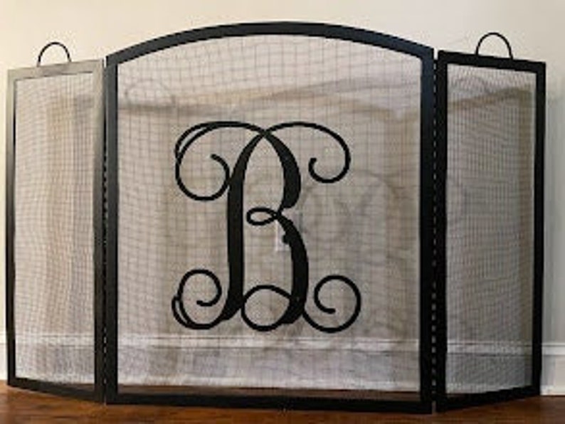 XL Monogramed Fireplace Screen image 2