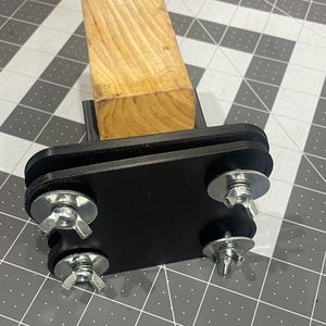 Bird Cage Perch Brackets, Adjustable Mount for 2x2, 2x4, or 2x6 Lumber, DIY Bird Perch Kit, Parrot Cage Accessories