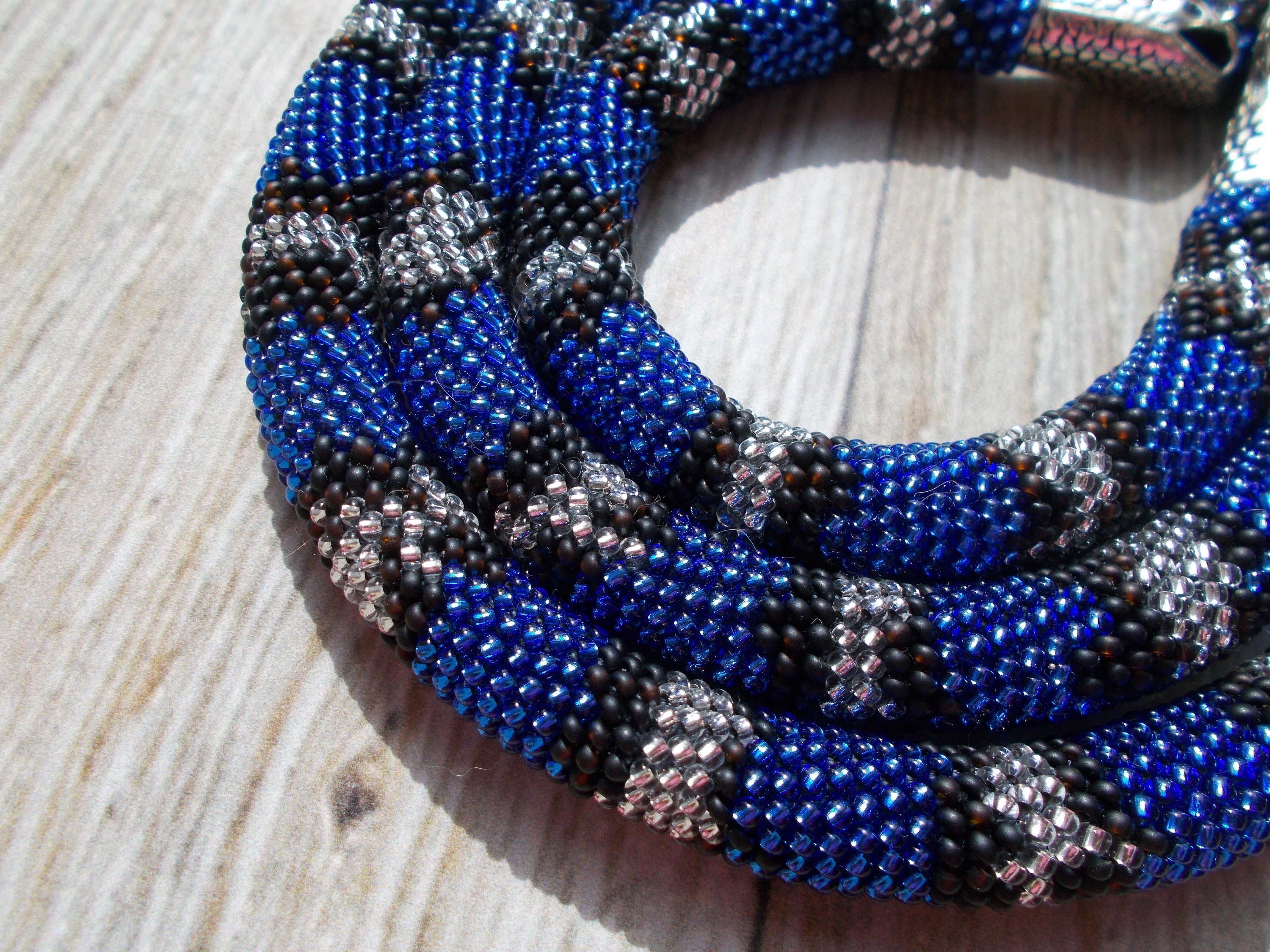 Cute bead bracelet with snake head for men and women gift for Etsy