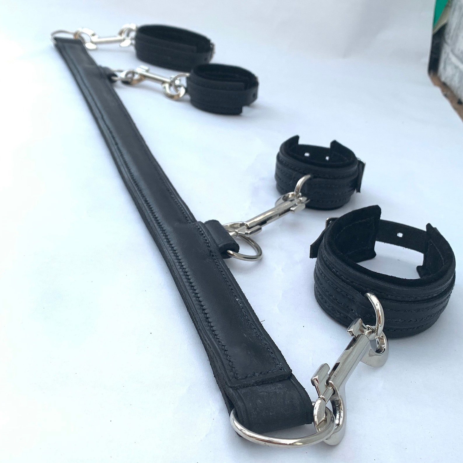 Spreader Bar, BDSM Spreader Bar, Leather Spreader Bar, Adult Sex Toys