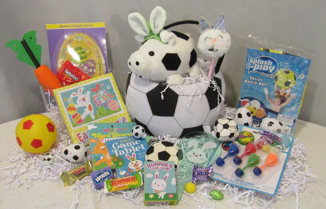 Sports Football Soccer Basketball Easter Gift Basket for Boy Etsy