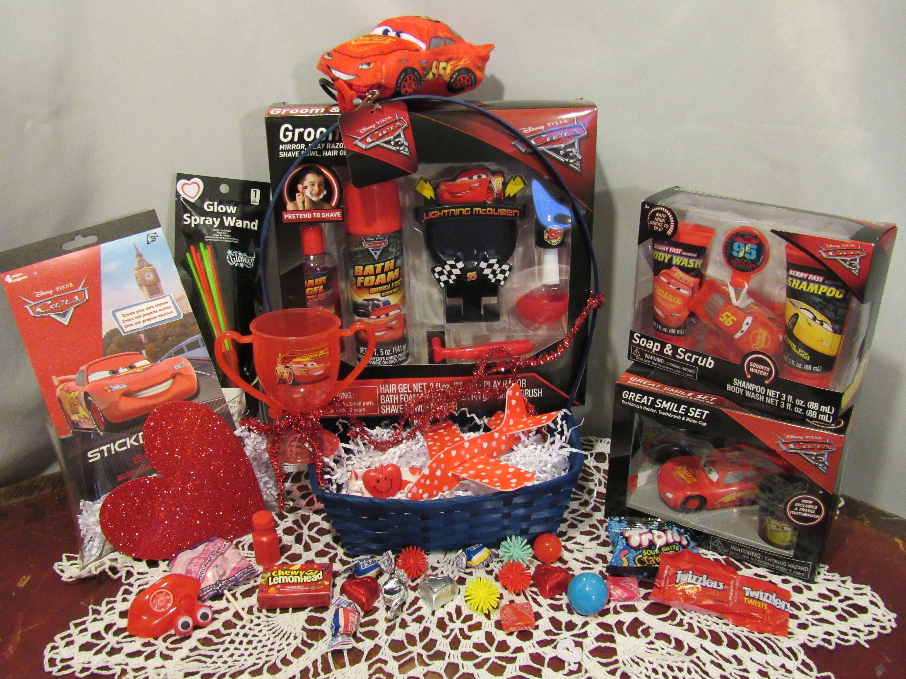 Easter Basket for Boy Disney Pixar Lightning Mcqueen Gift - Etsy