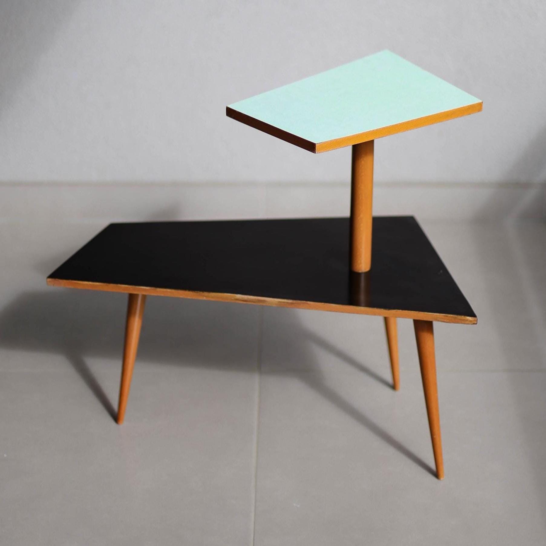 Vintage Mid-Century Modern Side Table: Atomic Style, Made in Yugoslavia