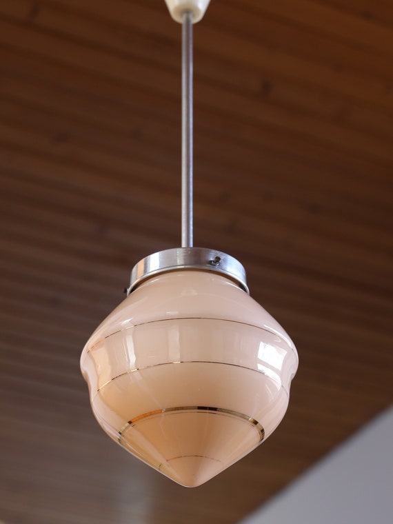 Vintage art sale deco pendant light