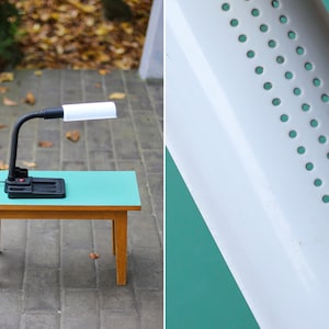 Vintage Veneta Lumi Organizer Desk Table Lamp / Vintage Adjustable Gooseneck Table Lamp / Memphis Style Lamp / 80's / Made in Italy