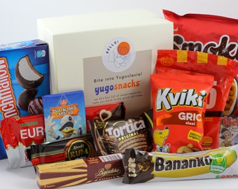 Yugoslavia Treat Box / Balkan Sweets Box / Yugosnacks / Yugoslavia Nostalgia Gift Box / Yugonostalgia Snack Box / Treat Bag / Nostalgic Gift