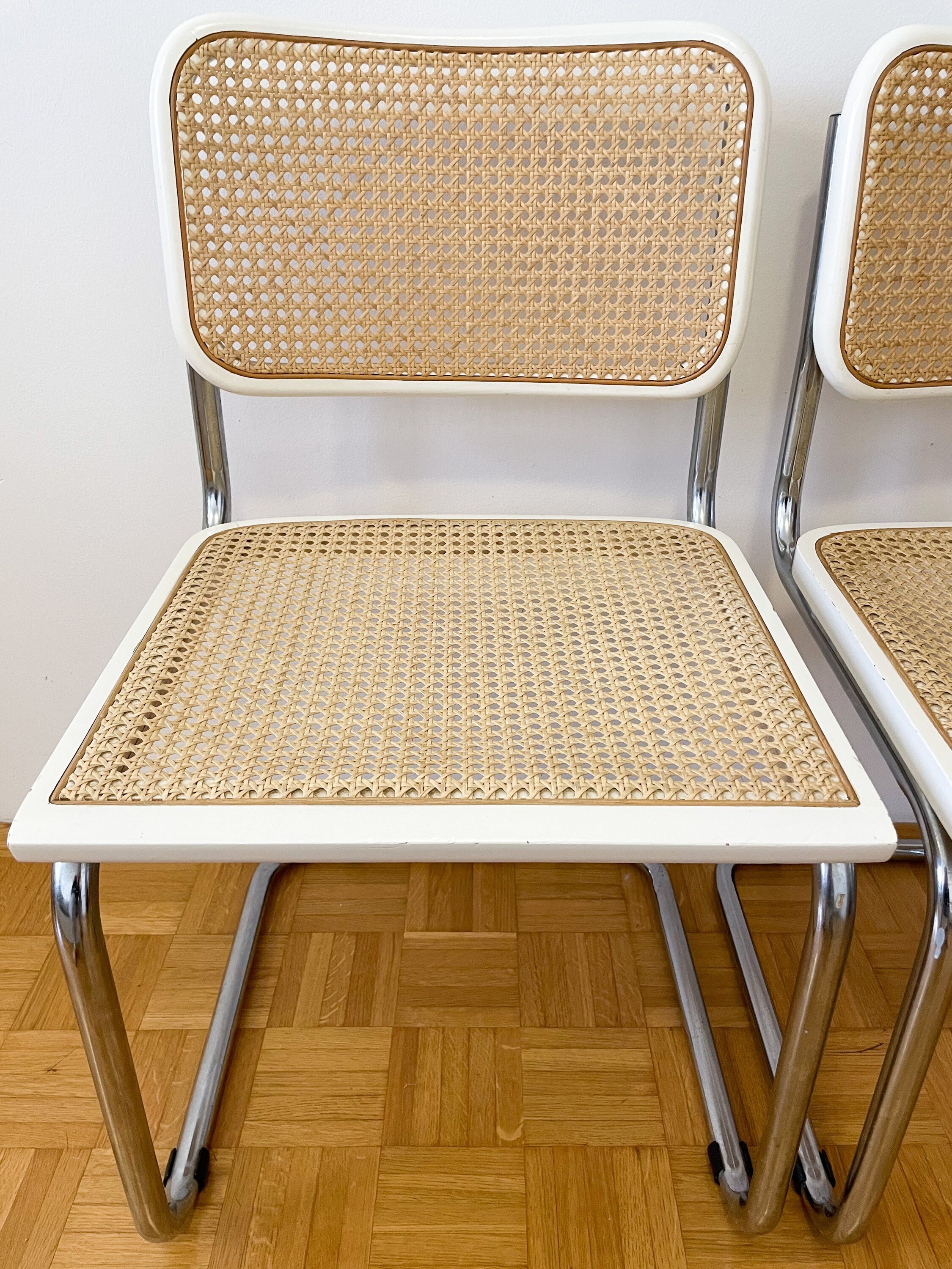 Pair of White Vintage Cesca Chairs / Vintage Breuer B32 Etsy Australia
