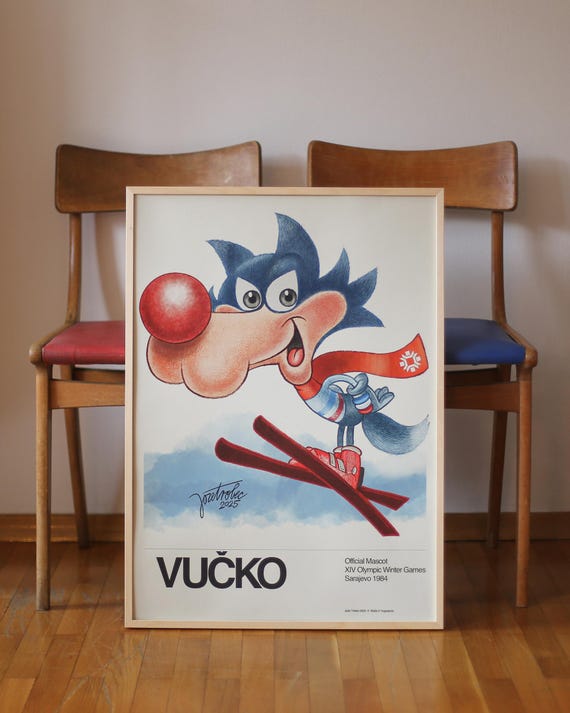 Original Vucko Sarajevo 1984 Yugoslavia Poster, Giclée Print - Etsy