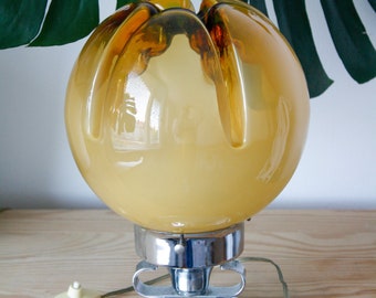 Vintage Mazzega Style Murano Art Glass Table Lamp - Mid Century Modern