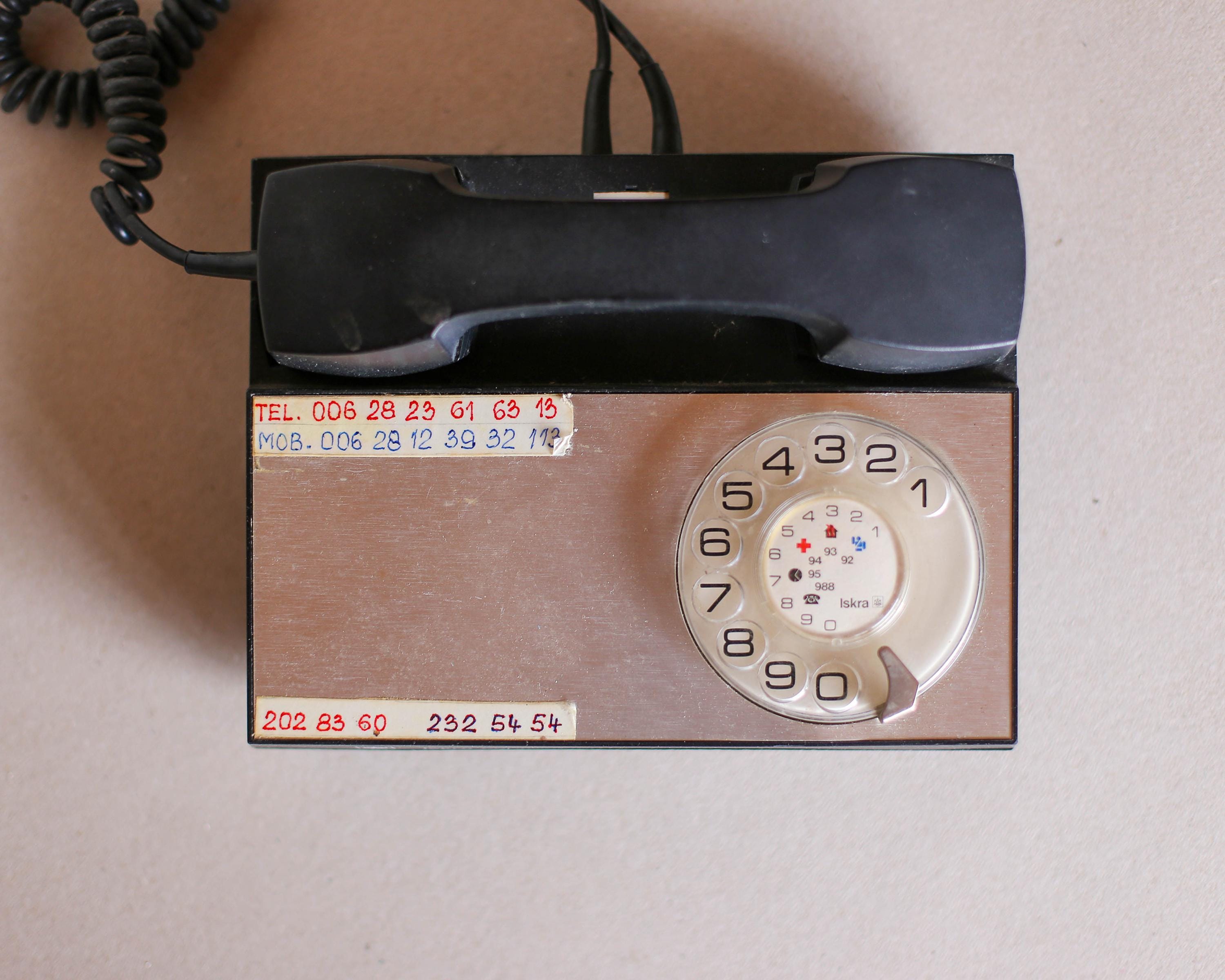 Vintage Iskra Continental Rotary Telephone | Original Yugoslav