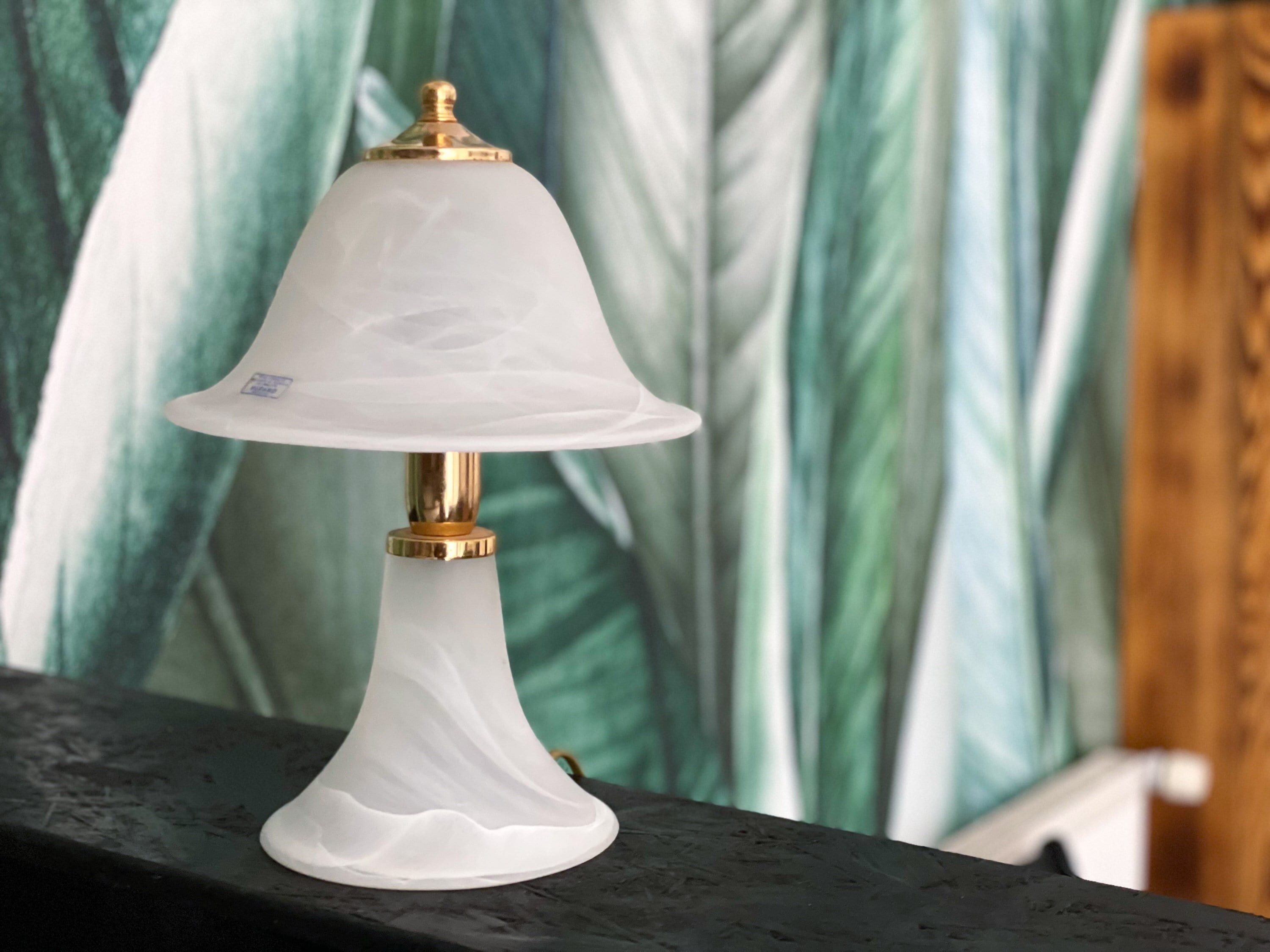 liner udløb Integral Large Vintage Murano Glass Mushroom Table Lamp Made in Italy/ - Etsy Norway