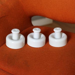 XL White Age  Coat Hooks / Vintage Coat Hangers / 70s Wall Hooks / Mid Century Wall Hanger / Retro Coat Rack / MCM Hangers