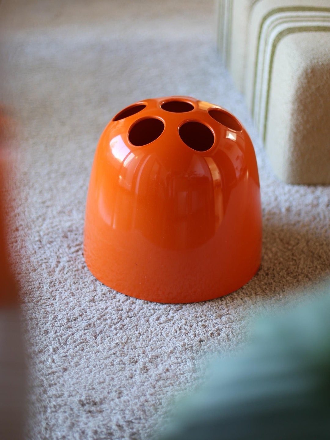 Vintage Orange Umbrella Stand Dedalo by Emma Gismondi for Artemide ...