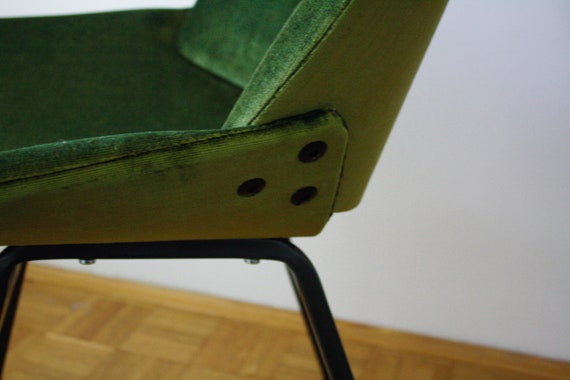 Vintage Shell Moss Green Dining Chair by Niko Kralj for Stol