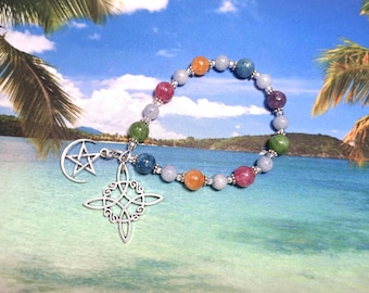 Witch's Knot Protection Beads - Witch Ladder's - Pagan Rosary
