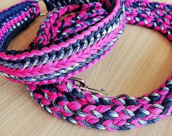 Set* Martingale 1.5" wide collar & Braided Multi-Purpose 6ft Leash for large dogs (ready to ship)