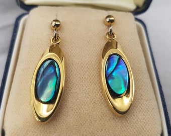 ariki paua shell earrings