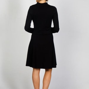 Jersey dress Liva elegant black image 3