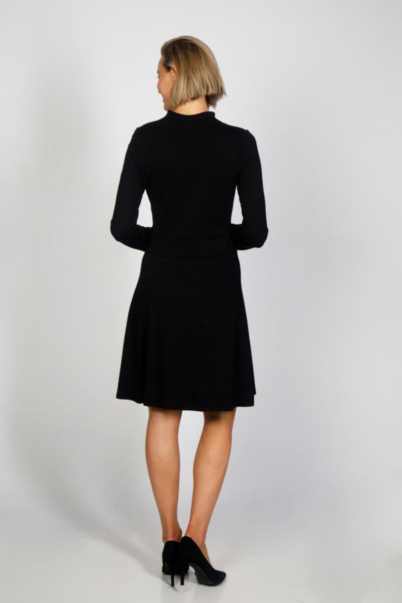 Jersey dress Liva elegant black image 3