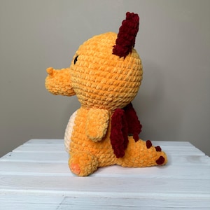 PRE-ORDER Crochet Baby Dragon Plushie Amigurumi Handmade Stuffed Animal Soft Toy Gift for Kids & Collectors