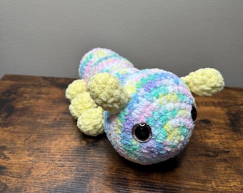 Crochet Caterpillar Plushie Handmade Amigurumi Stuffed Animal Soft Cuddly Gift for Kids & Nursery Decor