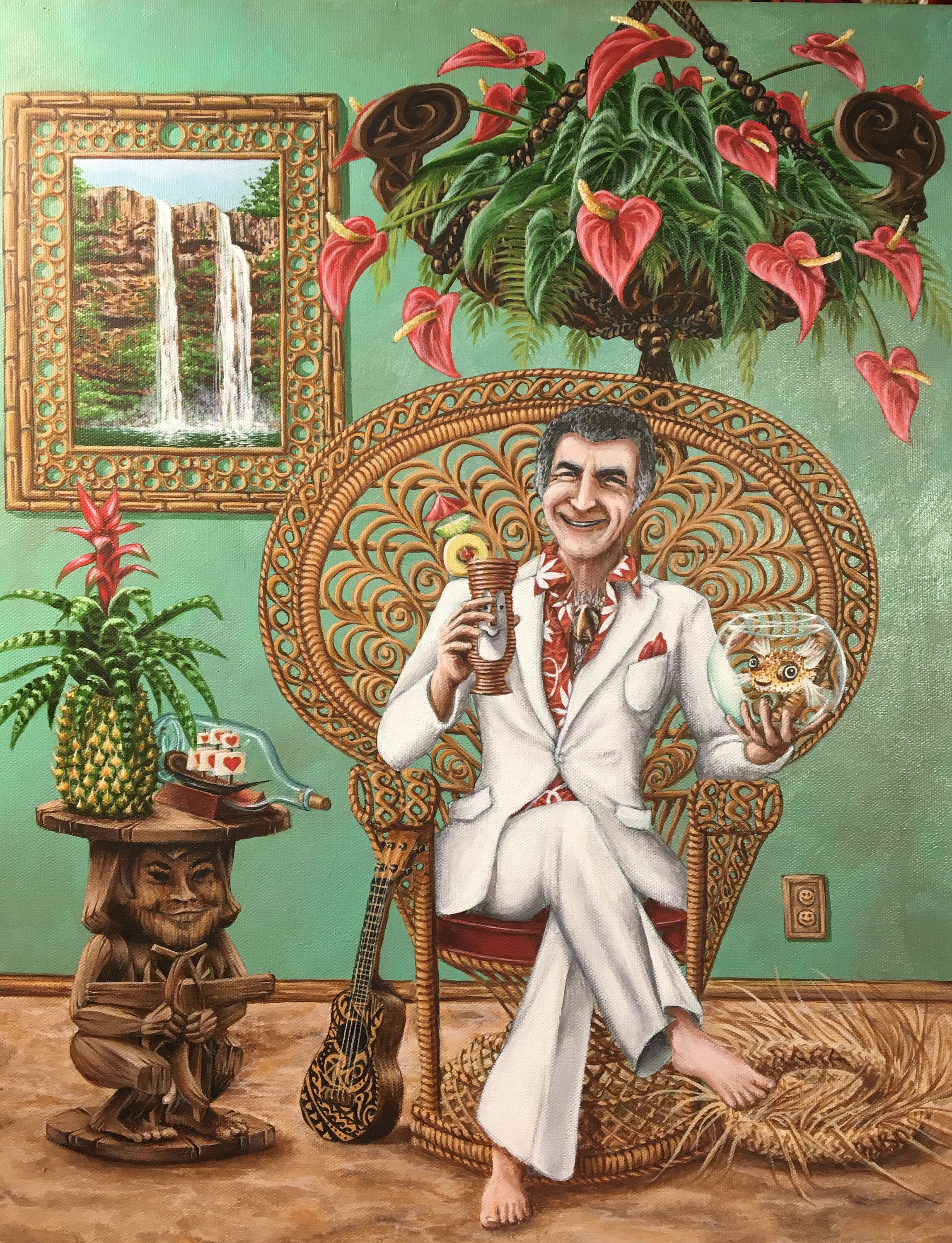 LARGE PAPER PRINT portrait of a Khan Man Mr Roarke Etsy