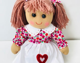 Personalised Rag Doll, Baby Doll,Doll for Girls, Doll for Gift,First Birthday Doll,