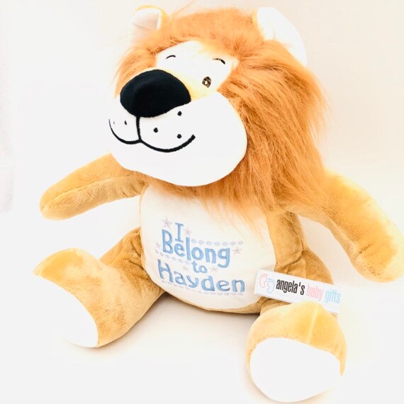 personalised lion teddy