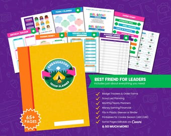 Ambassador Troop Leader Planner Printable | Girl Scout Binder & Tracker | Digital Download