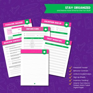 Brownies Troop Leader Planner Printable | Girl Scout Binder, Cookie Season, Meetings, Badge & Finance Tracker | Digital Download image 6