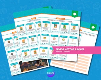 Senior Badge Voting Printable | Pfadfinderführerin Ressource | Digitale Downloads