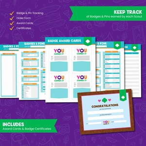 Brownies Troop Leader Planner Printable | Girl Scout Binder, Cookie Season, Meetings, Badge & Finance Tracker | Digital Download image 4