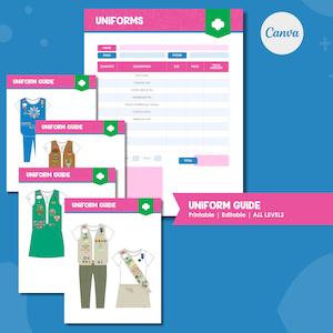 Girl Scout Uniform Bestellschein & Anleitung (Digital)