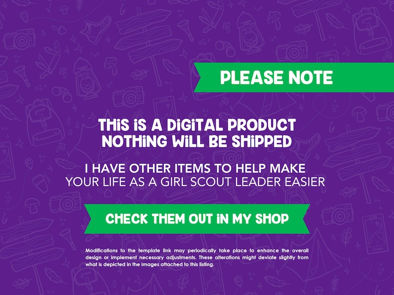 Brownies Troop Leader Planner Printable | Girl Scout Binder, Cookie Season, Meetings, Badge & Finance Tracker | Digital Download image 10
