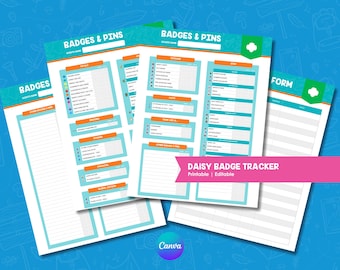 Daisy Badge Tracker Printable | Girl Scout Troop Leader Sheet (Digital Download)