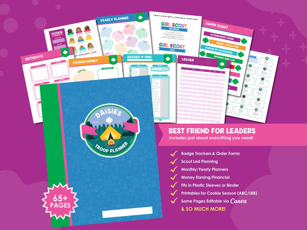 Daisies Troop Planner | Daisy | 8.5 X 11 | Troop Leader | Girl Scouts ...