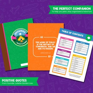 Brownies Troop Leader Planner Printable | Girl Scout Binder, Cookie Season, Meetings, Badge & Finance Tracker | Digital Download image 2