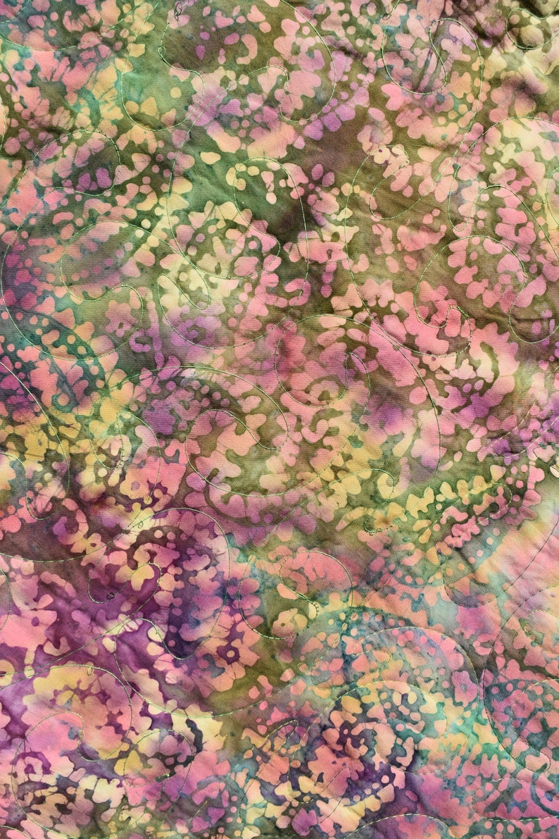 Handmade Olive Green Queensized Quilt 64 X 80 Etsy