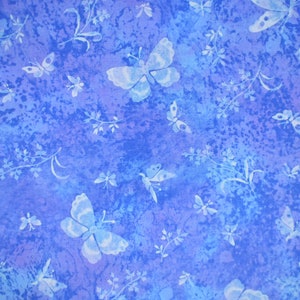 Leaf Batik Clearance Fabric by the Yard Choose Blue or Purple Batik Fabric  IS14T-HH1 