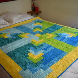 Handmade Pastel Quilt 60&quot; x 60&quot;