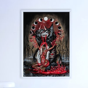 Let them grow painting, Gothic, Gothic painting, Gothic art, Gothic wall art, Dark painting, Dark art,Macabre, Macabre art
