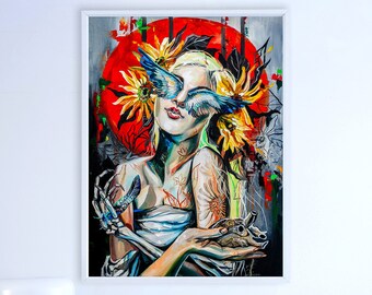 Libra, Oil Painting, Zodiac Art, Horoscope, Astrology