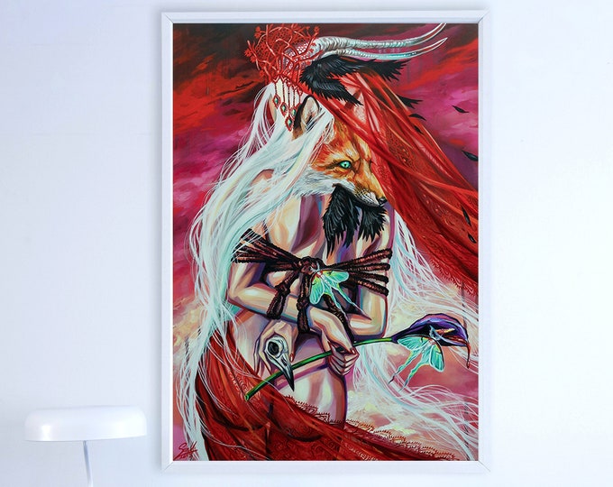 If I Stay Oil Painting BDSM Nude Decor Erotic Painting BDSM Walll 