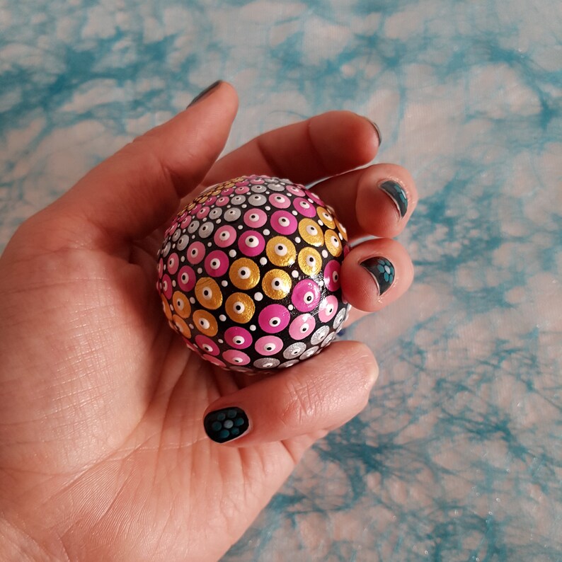 Mandala ball of woodWooden mandala sphere