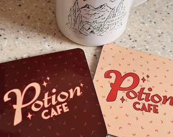 Set di sottobicchieri da caffè delle pozioni