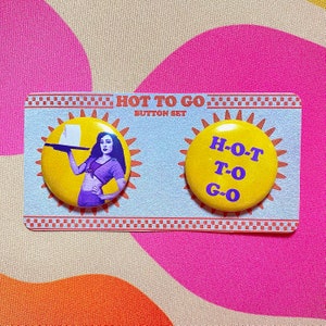 hot to go mini button set