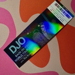 djo Tour personalisierte Konzertkarte