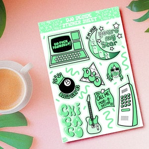 djo decide sticker sheet