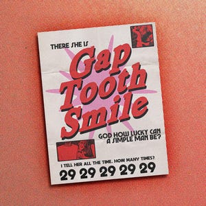 gap tooth smile poster print